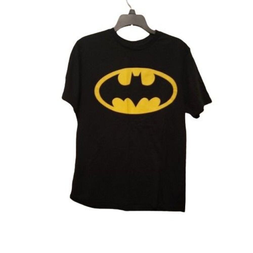 Batman Boys Black Graphic Print Short Sleeve Crew Neck Pullover T Shirt Size XL